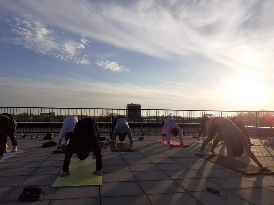 Sunset yoga in CanVas Utrecht